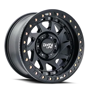 Dirty Life – ENIGMA RACE – Black – 17″x9″ -12mm – Summer Wheels – 9313-7983MB12